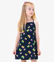 Vestido Infantil De Alça Rovi Kids Azul