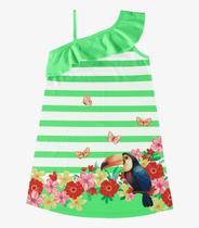 Vestido Infantil De Alça Rovi Kids Verde