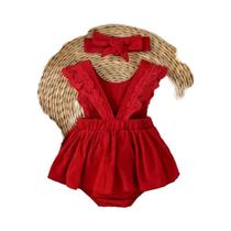 Vestido Infantil de Algodão para Bebês e Meninas - Sem Mangas, Gola Quadrada, Verão Vestido Infantil de Algodão para Bebês e Meninas - Sem Mangas, Gola Quadrada, Verão
