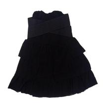 Vestido Infantil de Babados em Renda Preto Bella Bambina