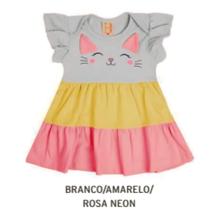 Vestido Infantil de Bebê Manga Curta 3 Marias da Hrradinhos