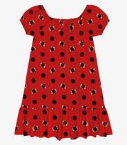 Vestido Infantil De Bolinhas Trick Nick Vermelho