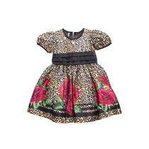 Vestido Infantil de Festa Barrado Vestido Infantil de Festa Barrado