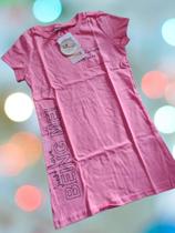 Vestido Infantil de Malha Manga Curta