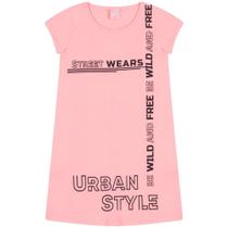 Vestido Infantil de Menina Estilosa Rosa