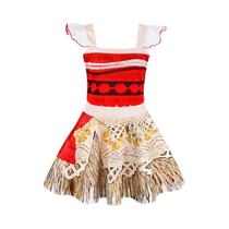 Vestido Infantil de Princesa Moana - Fantasia para Festa e Cosplay