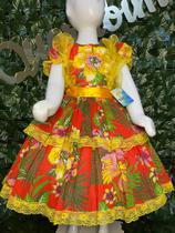Vestido Infantil de quadrilha Maria Bonita MB 0037