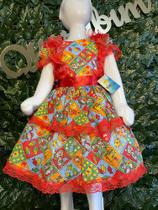 Vestido Infantil de quadrilha Maria Bonita MB0011