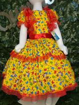 Vestido Infantil de quadrilha Maria Bonita MB0018