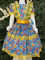 Vestido Infantil de quadrilha Maria Bonita MB0038