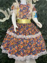 Vestido infantil de quadrilha Maria Bonita MB0050