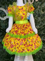 Vestido infantil de quadrilha Maria Bonita MB0053