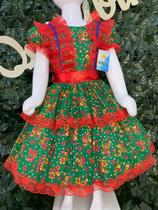 Vestido infantil de quadrilha Maria Bonita MB0069