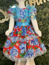 Vestido infantil de quadrilha Maria Bonita MB0080