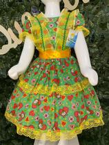 Vestido infantil de quadrilha Maria bonita MB0085