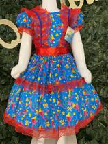 Vestido infantil de quadrilha Maria Bonita MB0090