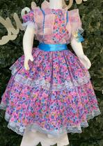 Vestido infantil de quadrilha Maria Bonita MB0097