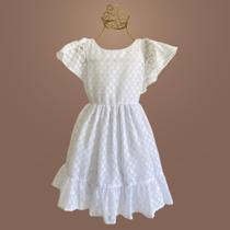 Vestido Infantil Devorê Dots - Delicado e Elegante para Festas e Eventos