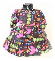 Vestido Infantil E Juvenil Floral Com Tiara Vestido Infantil E Juvenil Floral Com Tiara