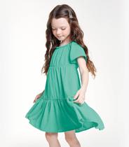 Vestido Infantil Em Air Flow Trick Nick Verde