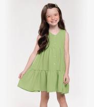 Vestido Infantil Em Air Flow Trick Nick Verde Vestido Infantil Em Air Flow Trick Nick Verde