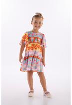 Vestido Infantil em Algodão Três e Já Vestido Infantil em Algodão Três e Já