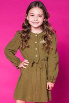 Vestido Infantil em Cotton Rustic Flora By Infanti