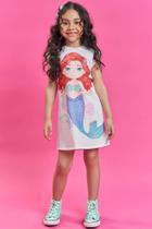 Vestido Infantil em Fly Tech Off White Ariel Kukiê