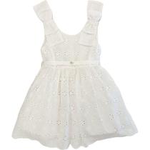 Vestido Infantil em Laise Festa Ano Novo Branco Chic 233490