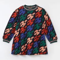 Vestido Infantil em Malha Voo Do Tucano Colorida Fábula Vestido Infantil em Malha Voo Do Tucano Colorida Fábula