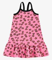 Vestido Infantil em Malhão Fruit Rovi Kids Rosa