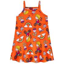 Vestido Infantil em Meia Malha Estampa Divertida Kyly