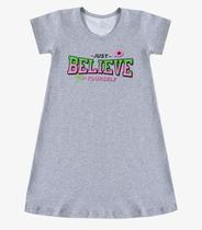 Vestido Infantil em Molecotton Select Cinza