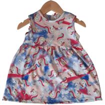 Vestido infantil em suplex - Primavera/Verão