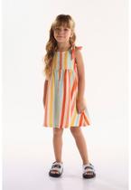 Vestido Infantil em Viscolinho com Alças Interestelar Três e Já