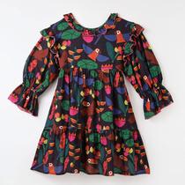 Vestido Infantil em Viscose Estrela Colorida Fábula