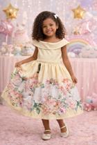 Vestido Infantil Encanto Floral TAM:4 TAM:10 - PANETA ROSA