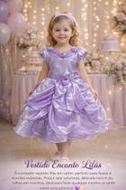 Vestido Infantil Encanto Lilás TAM:4 TAM:6 - BAMBINA FAHION