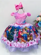 Vestido Infantil Encanto Mirabel Rosa Lilás Vestido Infantil Encanto Mirabel Rosa Lilás