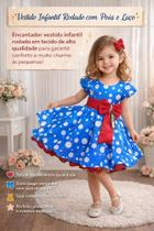 Vestido Infantil Encantos de Poá Tam 2 - Baila Nina