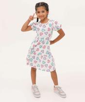 Vestido Infantil Estampa Corações Marisa Tam 4 a 10-19063 Vestido Infantil Estampa Corações Marisa Tam 4 a 10-19063