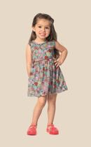 Vestido Infantil Estampa de Balinhas - 42437