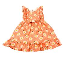 Vestido Infantil Estampa De Margaridas
