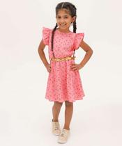 Vestido Infantil Estampa Flores Babado Marisa Tam 4 a -15911 Vestido Infantil Estampa Flores Babado Marisa Tam 4 a -15911