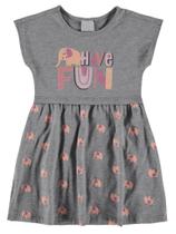 Vestido Infantil Estampado Cinza Malwee 3