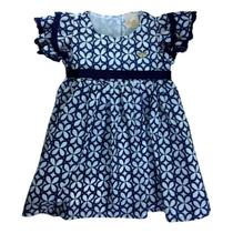 Vestido Infantil Estampado com Cinto Le Petit Enfant
