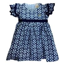 Vestido Infantil Estampado com Cinto Le Petit Enfant Vestido Infantil Estampado com Cinto Le Petit Enfant