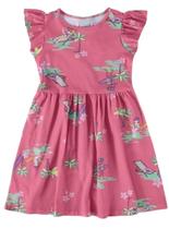Vestido infantil estampado em algodão malwee kids 8