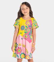 Vestido Infantil Estampado Rovi Kids Amarelo