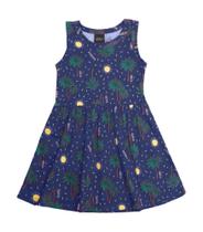 Vestido Infantil Estampado Rovitex Kids Azul Vestido Infantil Estampado Rovitex Kids Azul